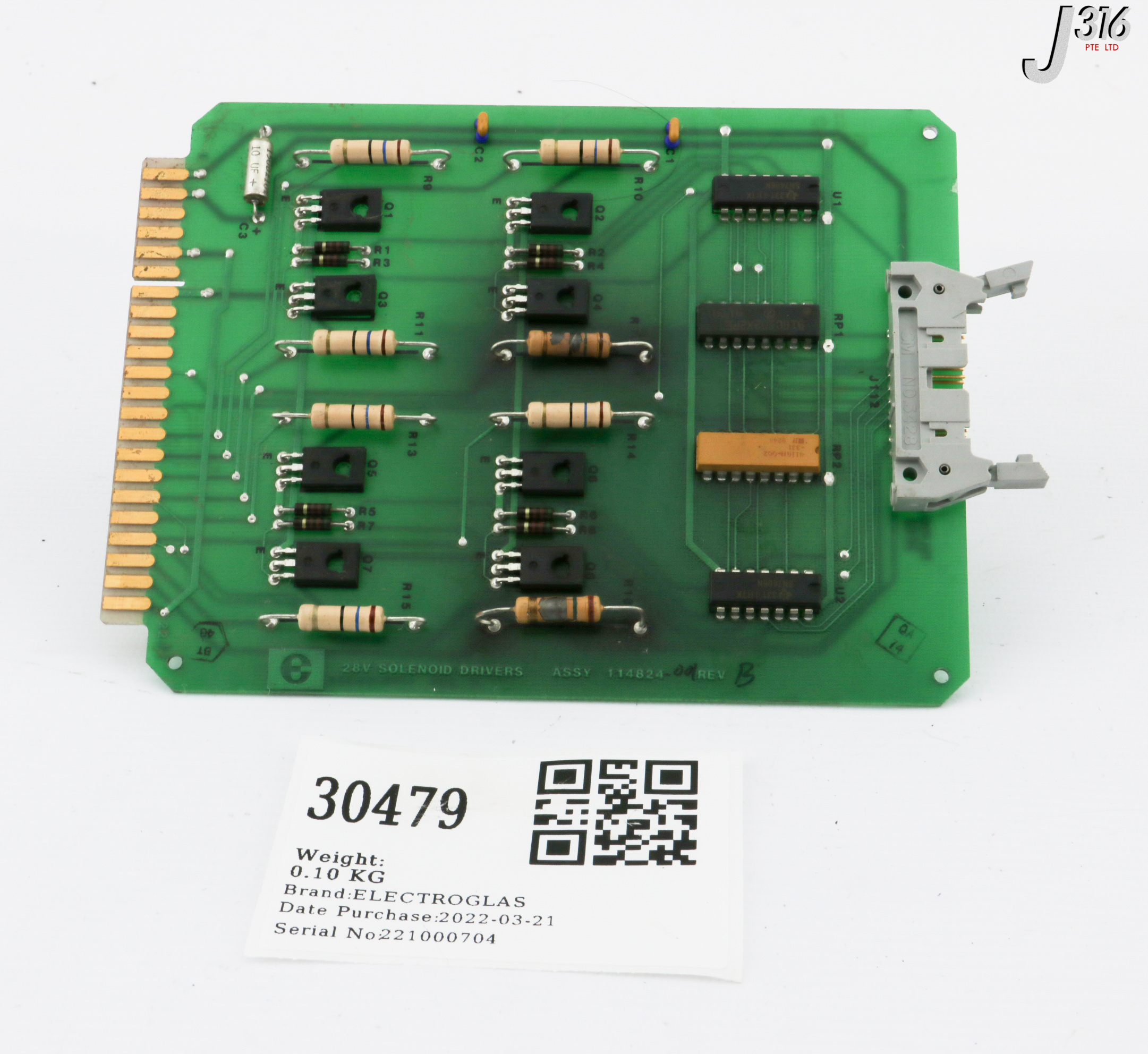 公式写真Ｃ 30479 ELECTROGLAS PCB, 28V SOLENOID DRIVERS (PARTS) 114824-001 | eBay